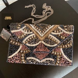 Anthro beaded purse